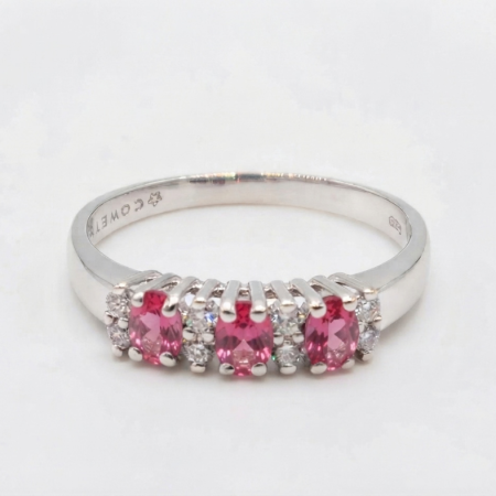 Anello Comete Duchessa Oro 750‰ Rubini e Diamanti